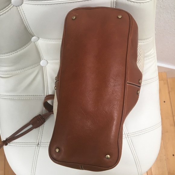 NEW Cole Haan Tweed & Leather Drawstring Handbag - Picture 4 of 8